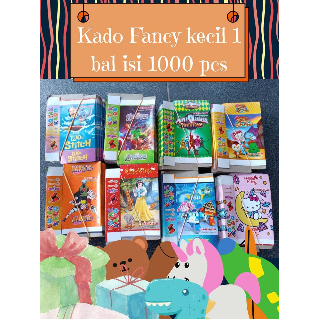 

3 KARUNIA KOTAK KADO FANCY TANGGUNG 1 BAL ISI 1000 PCS