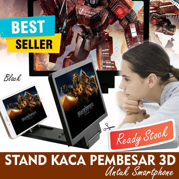 Stand Kaca Pembesar 3D untuk Smartphone Enerlage Screen Hp Android Handphone Nonton Video Youtube