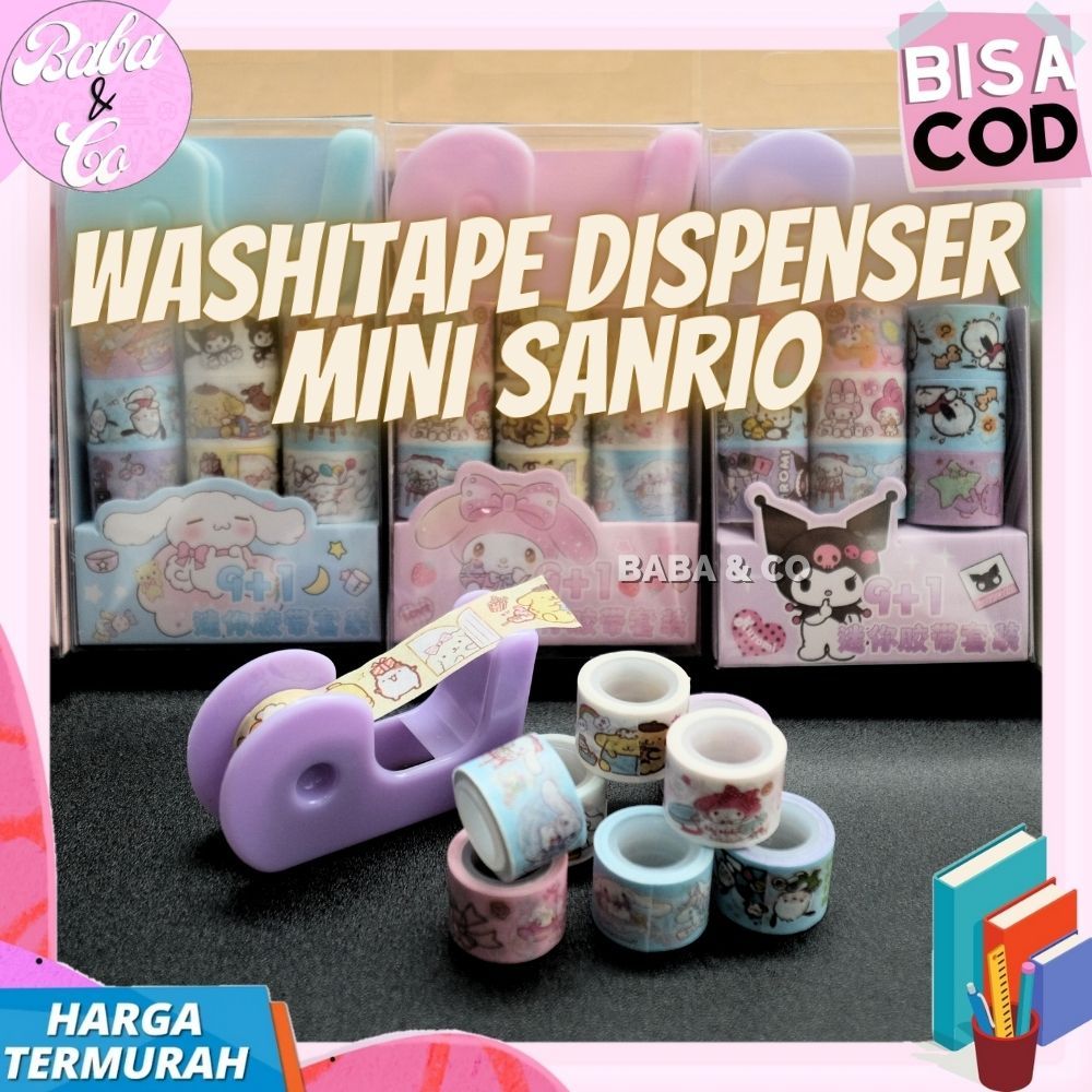 

SELOTIP MINI WASHI TAPE SANRIO 1 SET SOLATIP MINI SANRIO DISPENSER COD