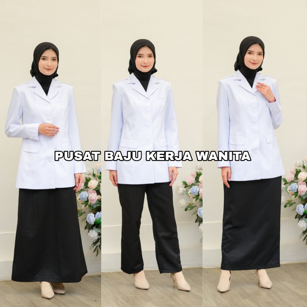 Seragam pemda wanita / Baju pdh pemda / Baju dinas pemda pns / Baju khaki pns wanita / Seragam asn w