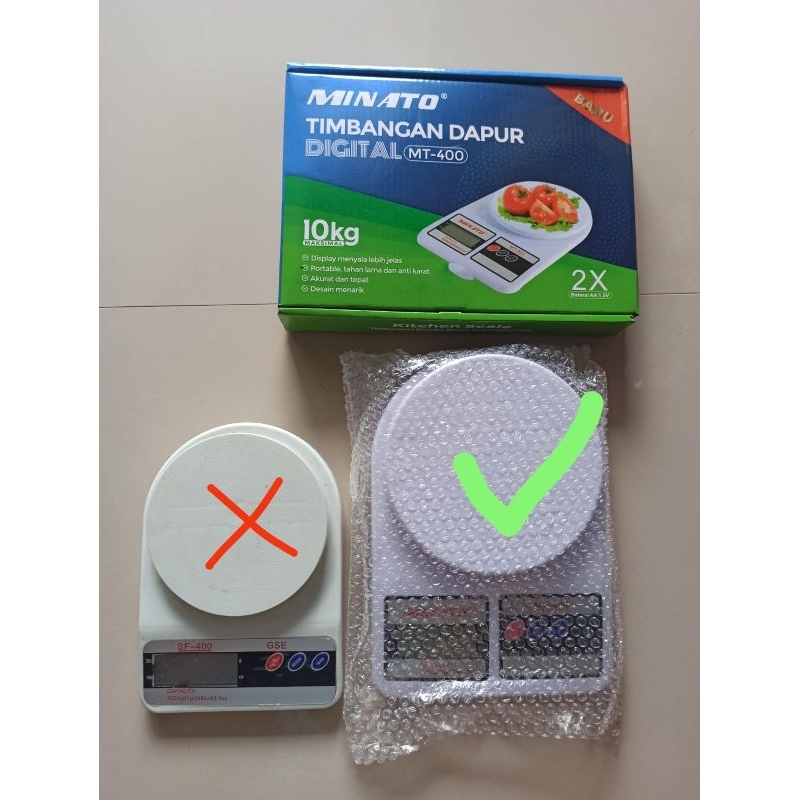 Timbangan Dapur Kue Digital 10kg 10 kg kilo Minato Body Besar Murah Purbalingga