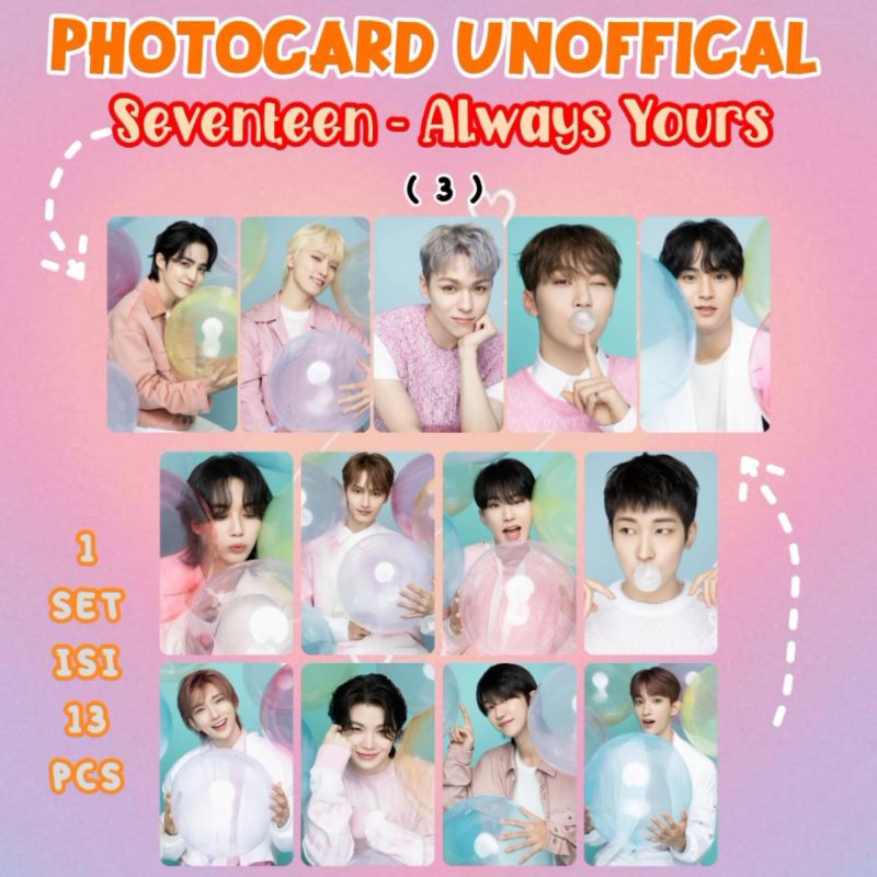 Photocard Unofficial Seventeen Japan Best - Always Yours / Photocard Seventeen / ALWAYS YOURS