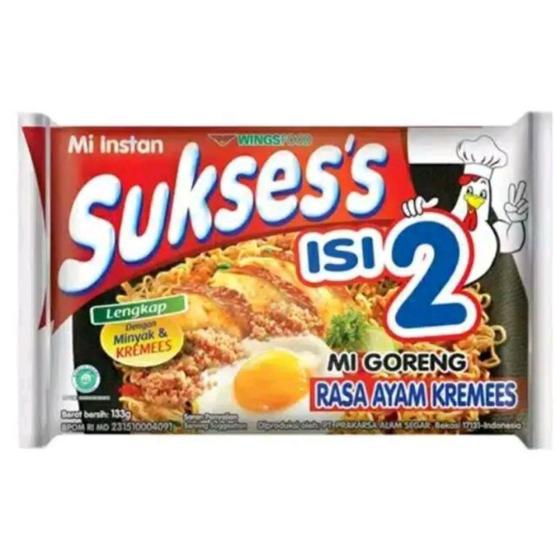 

MIE GORENG SUKSES ISI 2 RASA AYAM KREMES