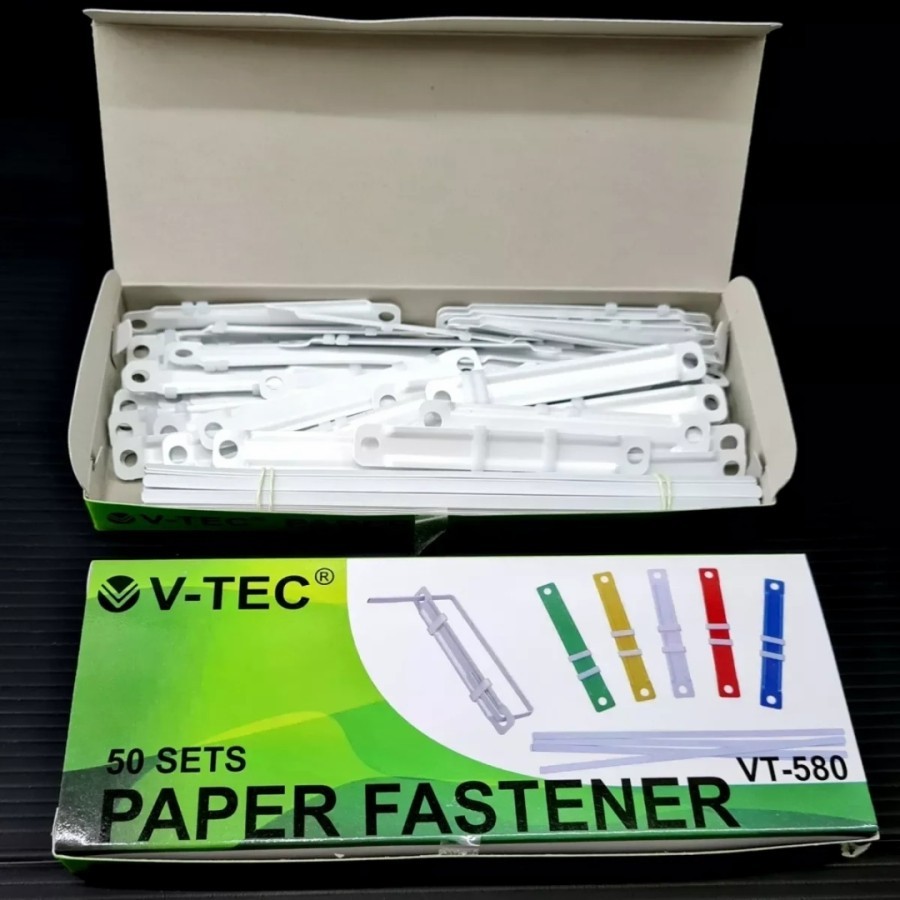 

ACCO PAPER FASTENER PLASTIK VTEC VT-580 WARNA / PUTIH