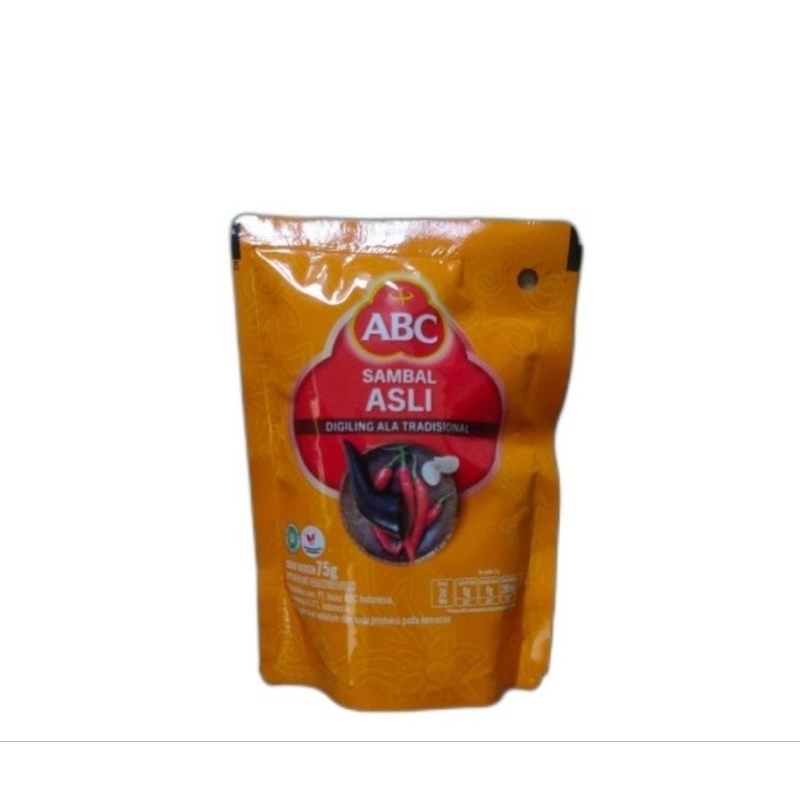 

Abc saus sambal nya semua makanan kemasan sachet 75g ....