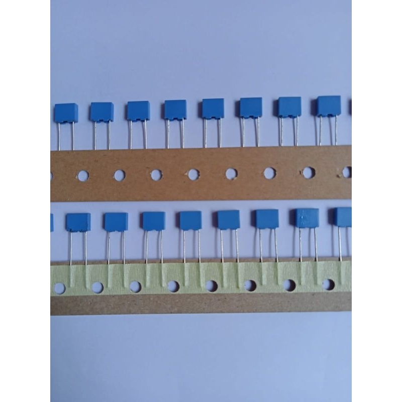 kapasitor MKM biru 104 100v 100n , kapasitor renteng 104 100v 100n