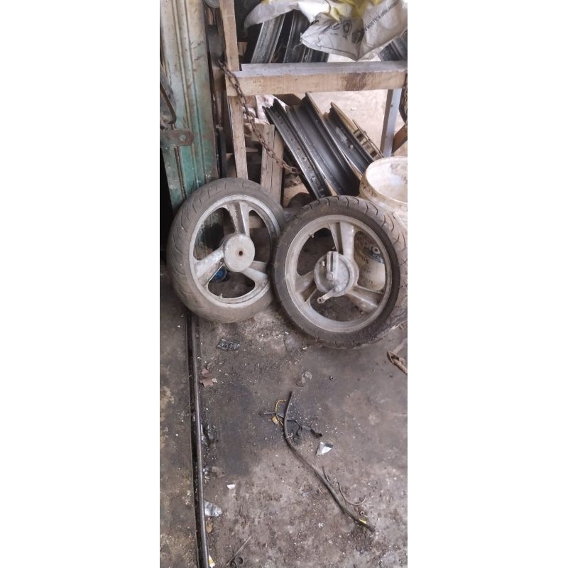 velg depan belakang malika hero puch original bonus ban
