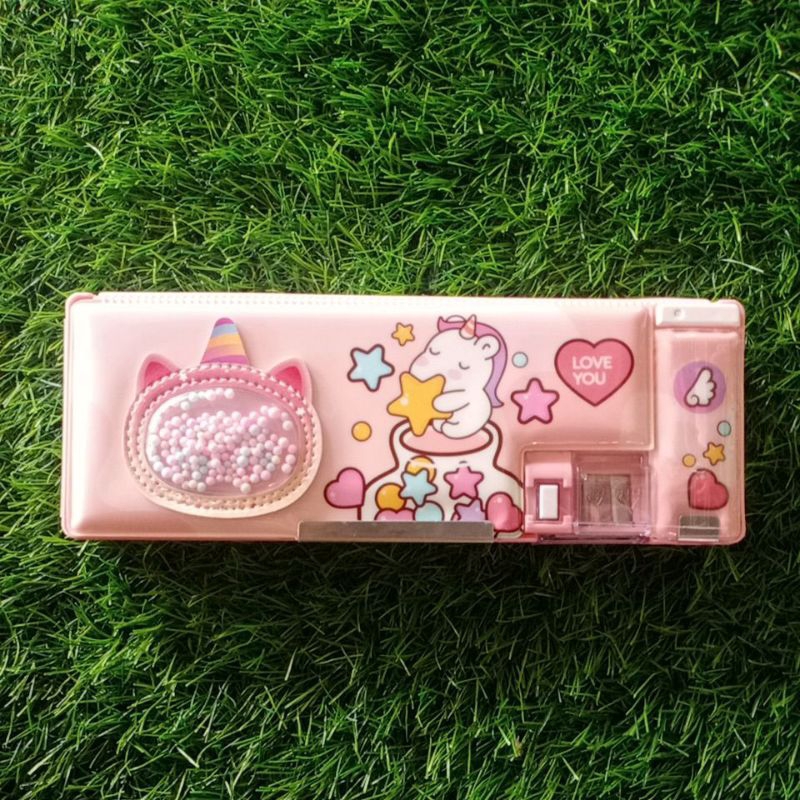 

Kotak Pensil Magnet Unicorn Bola-Bola Foam Xiaolingjing (X6025)