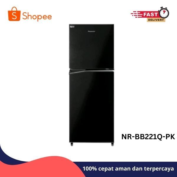 Panasonic Kulkas 2 Pintu 211 L NR-BB221Q-PK/NR BB221Q PK Prime Fresh