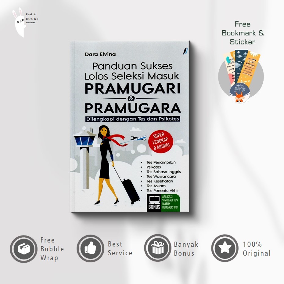 Buku Panduan Sukses Lolos Seleksi Masuk Pramugari & Pramugara | Jendela Penerbit