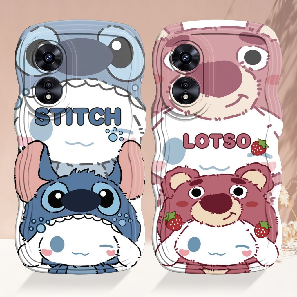 CASE GELOMBANG UNTUK OPPO A17 / A17K CASE LENTUR PELINDUNG HANDPHONE [DARRICK01]