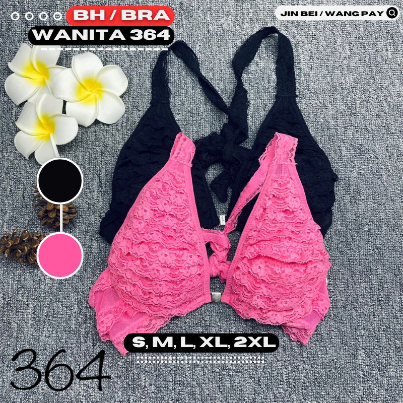 Bra / Bh  wanita 364 busa tipis ada kawat, kancing magnet kain lembut size 32-36