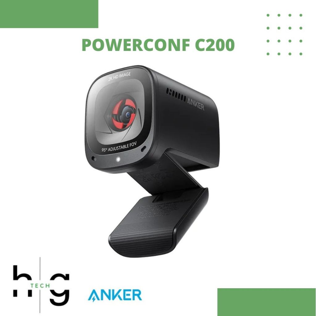 Anker PowerConf A3369 C200 2K Webcam Laptop Computer Noise Cancelling Stereo Microphones ORIGINAL
