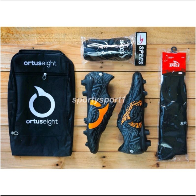 Paket komplit sepatu bola specs 999 lightspeed Ortuseight