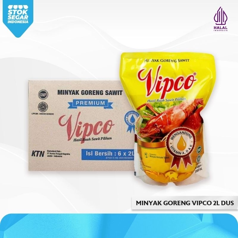 

Vipco Minyak Goreng 2 Liter Refill Dus