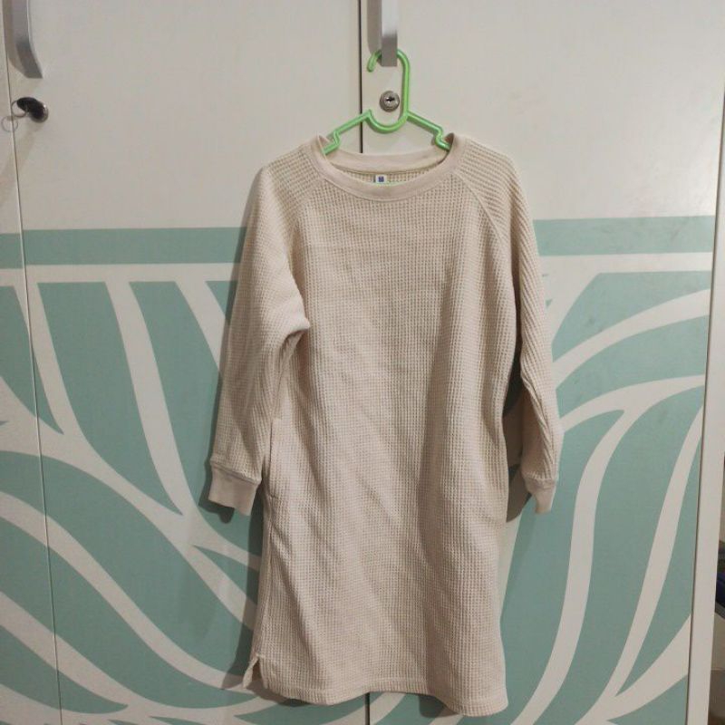Baju Dress Waffle Anak Uniqlo