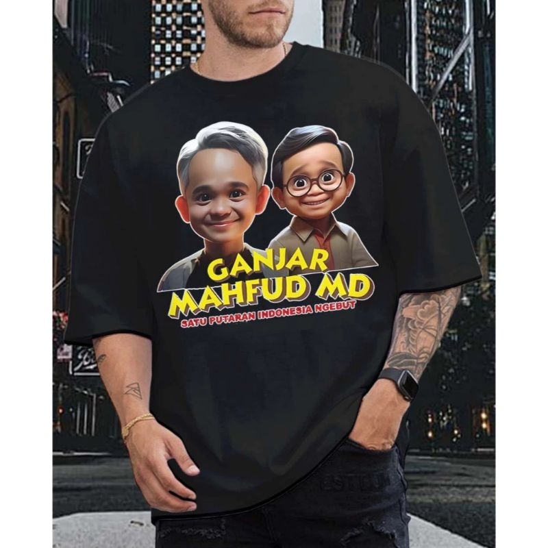 KAOS GANJAR MAHFUD Animasi kaos Ganjar Pranowo
