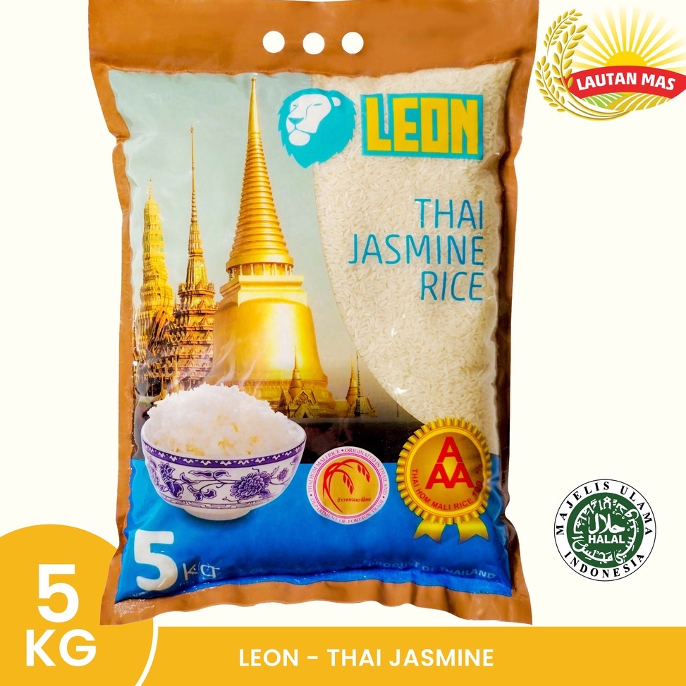 

GROSIR ✅ Leon Beras Thai Jasmine 5KG