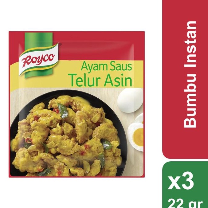 

Ready Stock Royco Bumbu Ayam Saus Telur Asin 22 gr x 3 pcs Ready Stock