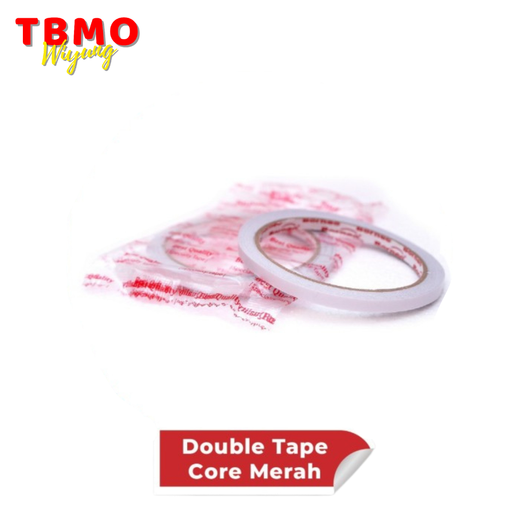 

Double Tape Borneo 6mmx12m Core Merah - Pcs