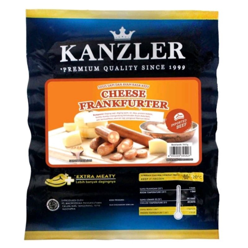 

Kanzler Cheese Frankfurter 360gr