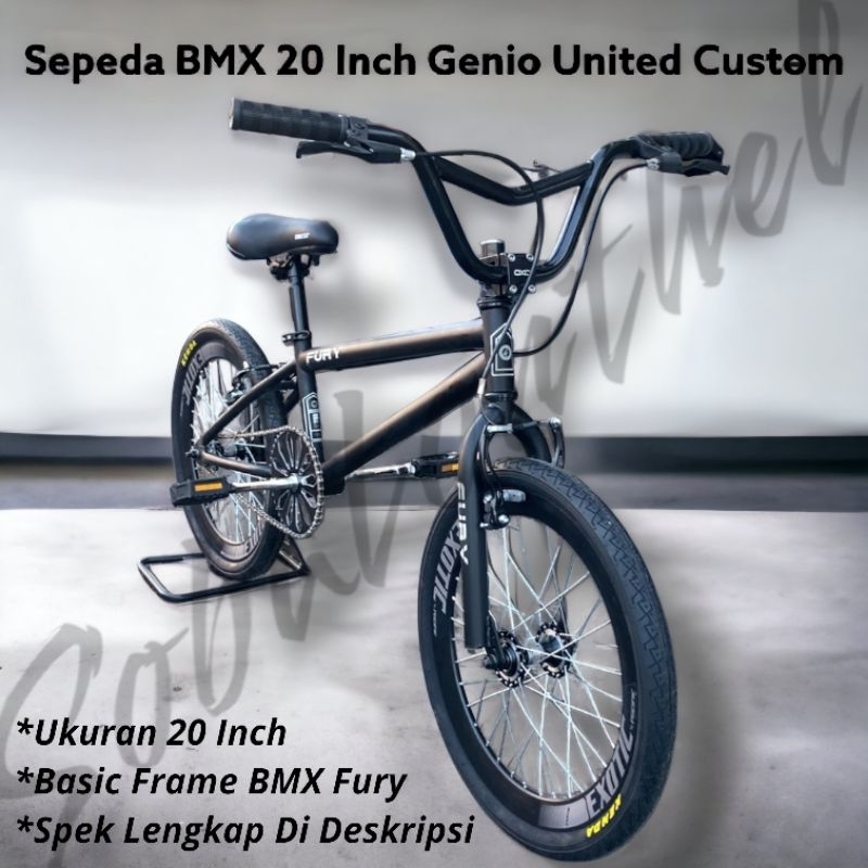 Sepeda BMX 20 Fury United Custom Rakit Sobatonthel