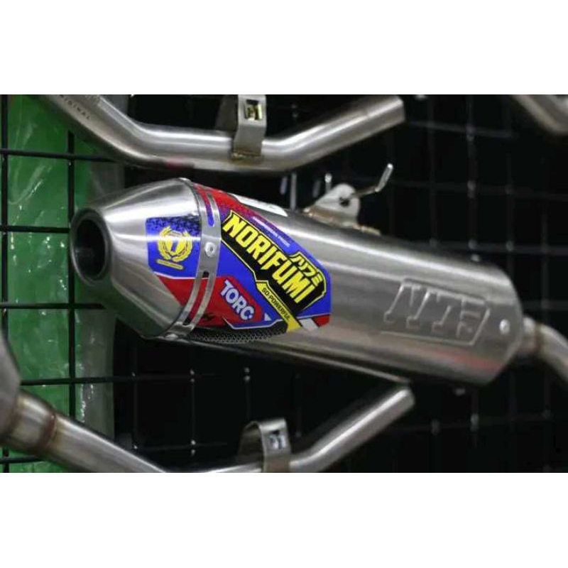 Knalpot Norifumi klx150 kenalpot NORIFUMI TORC STAINLESS ORIGINAL KLX 150 DTRACKER knalpot kawasaki 