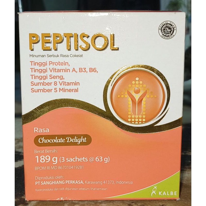 

Peptisol Coklat 189 gr -Nutrisi Tinggi Protein