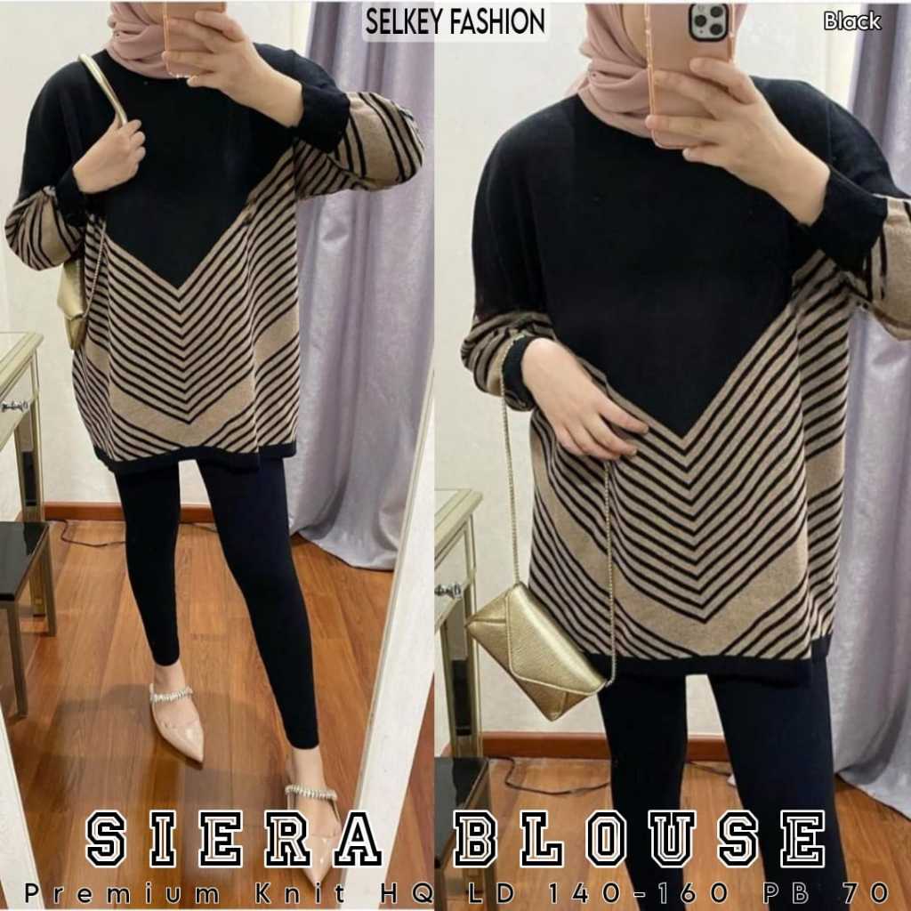 BLOUSE WANITA KOREAN STYLE JUMBO MOTIF KEKINIAN BAJU ATASAN WANITA BLUSE RAJUT IMPORT PREMIUM JUMBO 