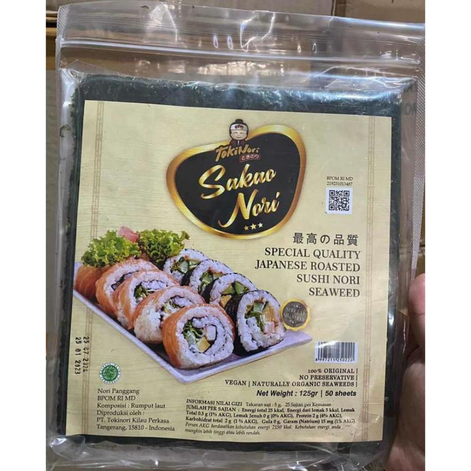 

Ready Stok SUSHI NORI SAKAO SPESIAL EDITION 50 SHEET Dijual Murah