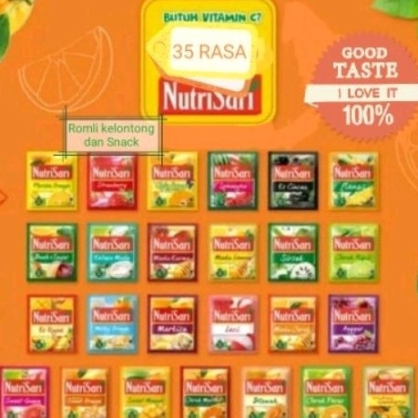 

Best NUTRISARI Minuman Buah Vitamin C ALL VARIAN 1 RENCENG ISI 10 Sachet Model Baru