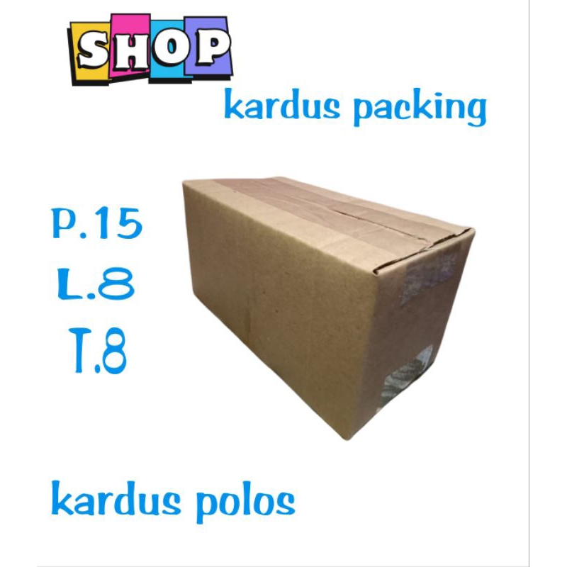 

kardus polos UK 15x8x8 kardus kecil kardus sedang kardus packing