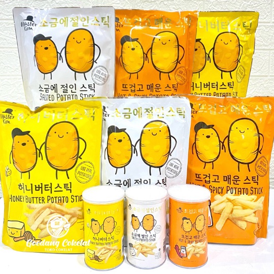 

Buruan Beli Master Kim Potato Snack Stick Salted Hot Spicy Honey Butter Potato Chips Stick French Fries 80 / 70 Gram gr ➮➟✤