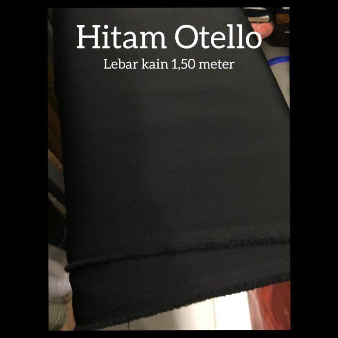 Paling Laku Bahan Hitam Otello Tebal/bahan celana/ Blazer/Semijas/Bahan Wisuda Dll.