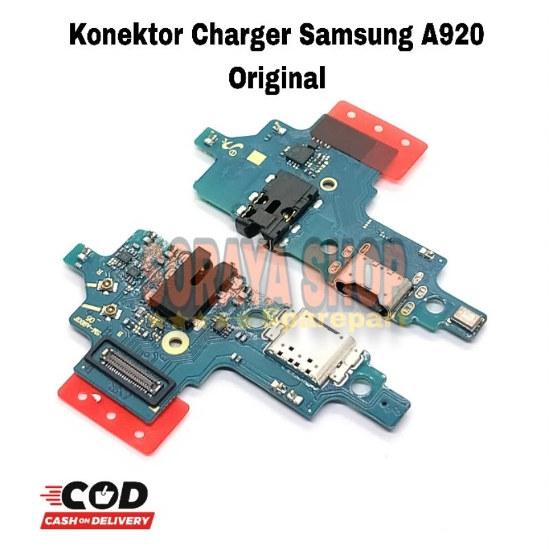 Papan Cas Samsung A9 2018 A920 Ori 100% iC Smart Fast Charging Pcb Board Mic Konektor Charger