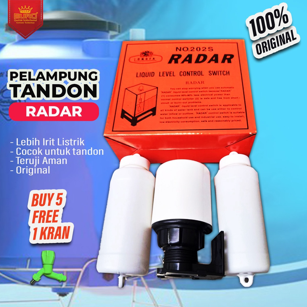 Termurah dan terbaik Pelampung air radar otomatis tandon original asli orange 
