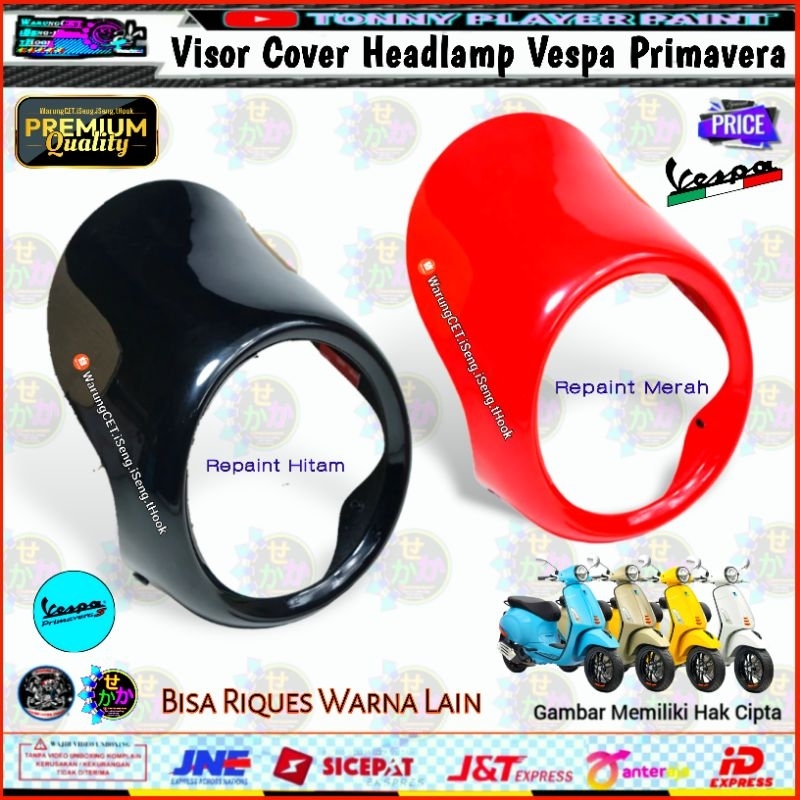Visor Cover Headlamp Vespa Primavera