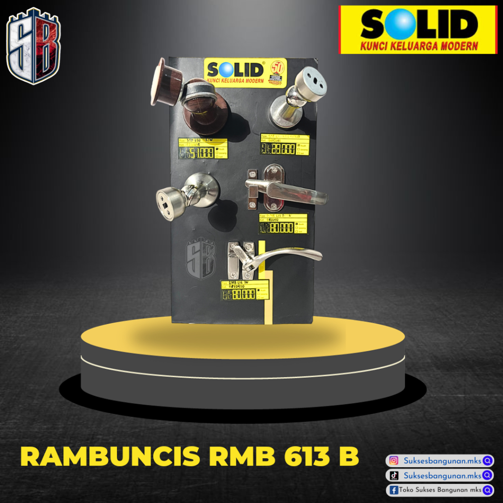 (104653) SOLID RAMBUNCIS RMB.613 B SN. Kunci Jendela Rambuncis SOLID RMB 613 B