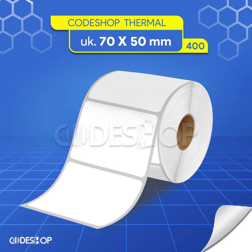 

Label Thermal 70x50 mm Stiker Printer Barcode Argox Postek Zenpert