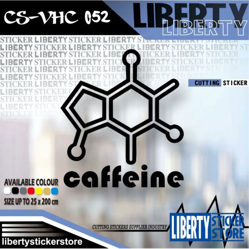 Cutting Sticker Chemical Compound Caffeine | Cutting Stiker Chemical Compound Caffeine | Cutting Sti