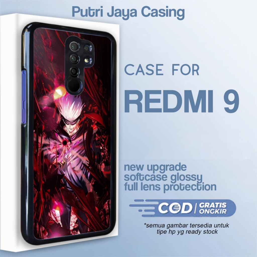 case hp redmi 9 terbaru aesthetic kartun jujutsu kaisen art estetik lucu keren unik cewek cowok baha