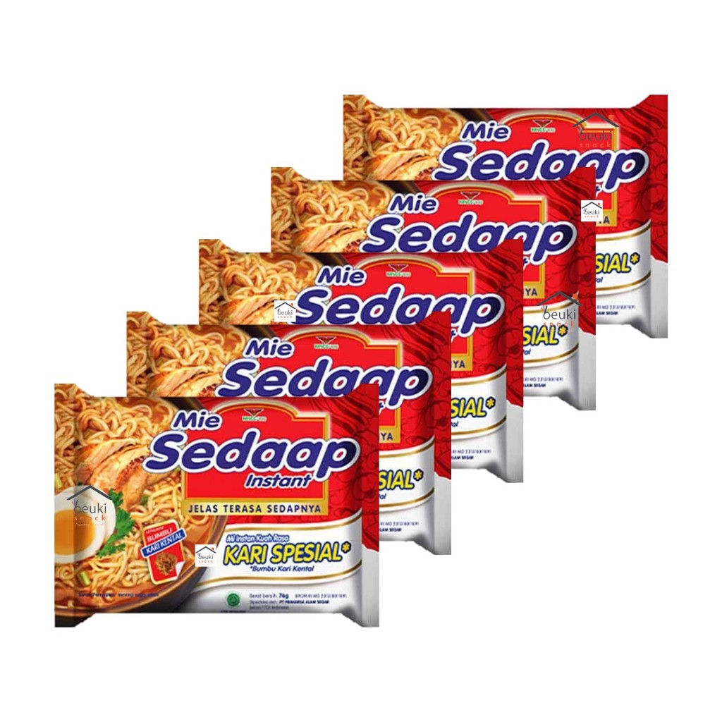 

5PCS Mie Sedaap Rasa Kari Spesial Kuah Kental