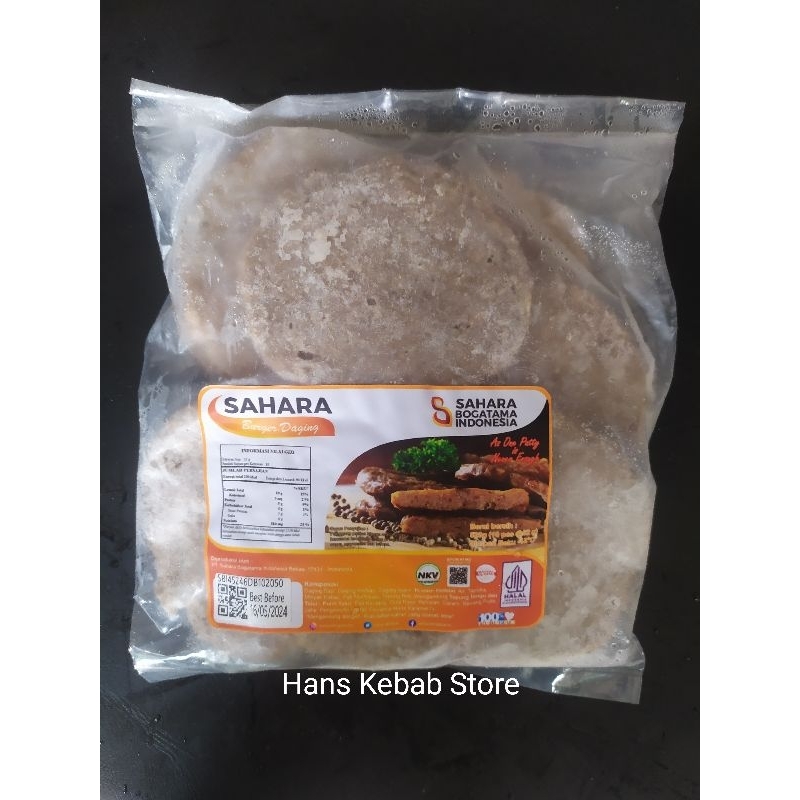 

Daging Burger Sahara isi 10 Pcs