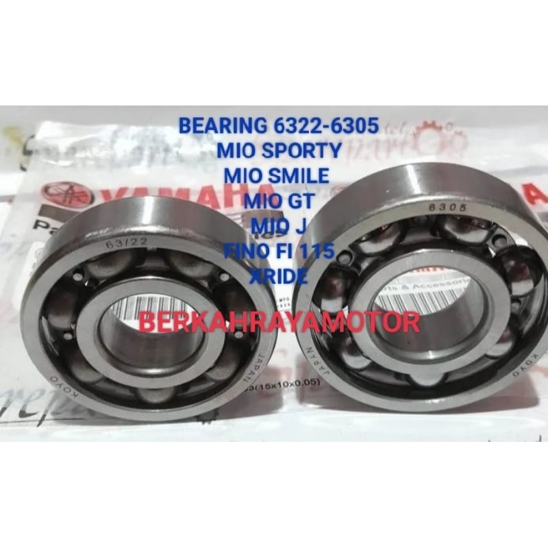 BEARING BERING KRUK AS 6322-6305 BEARING LAHER KRUK AS MIO SPORTY MIO J MIO SMILE MIO SPORTY MIO GT 