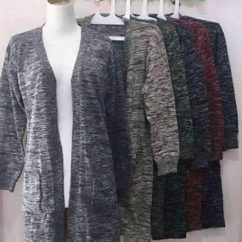 Cardigan panjang muslimah
