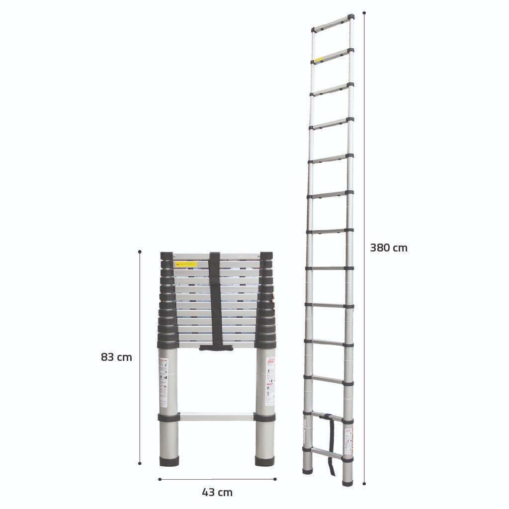 TANGGA TELESCOPIC ALCA SCOPE SINGLE 380 (3,8m)