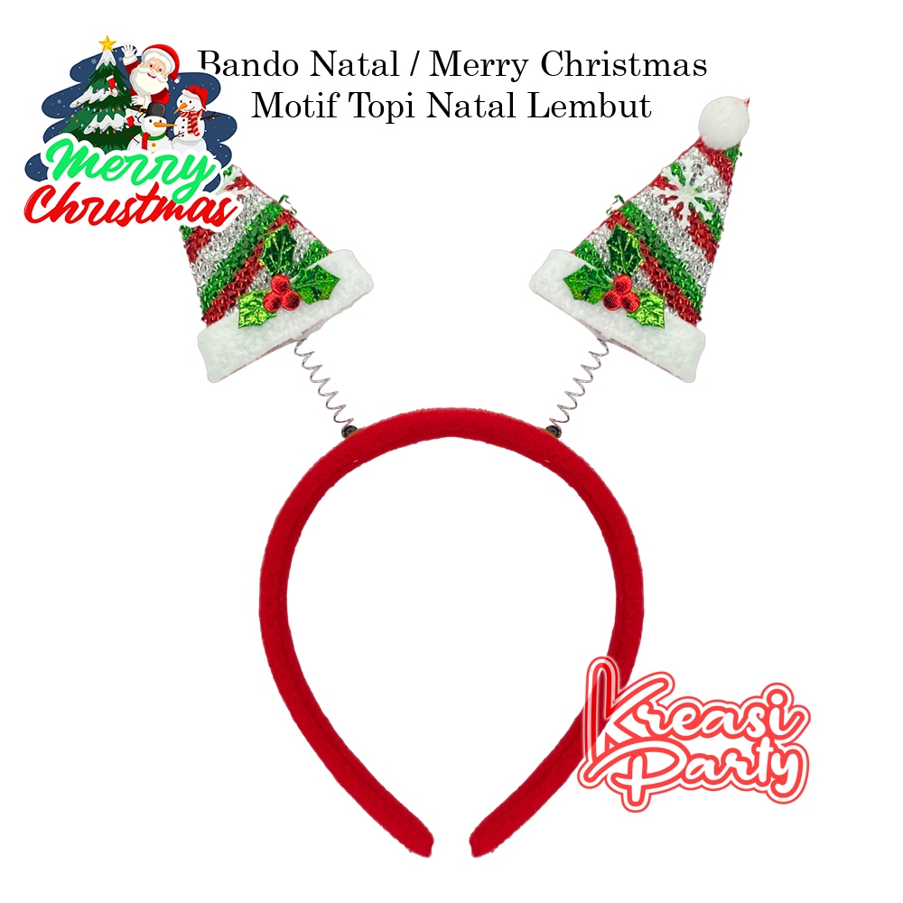 Bando Natal 4 / Bandana Natal / Head Band Christmas / bando xmas