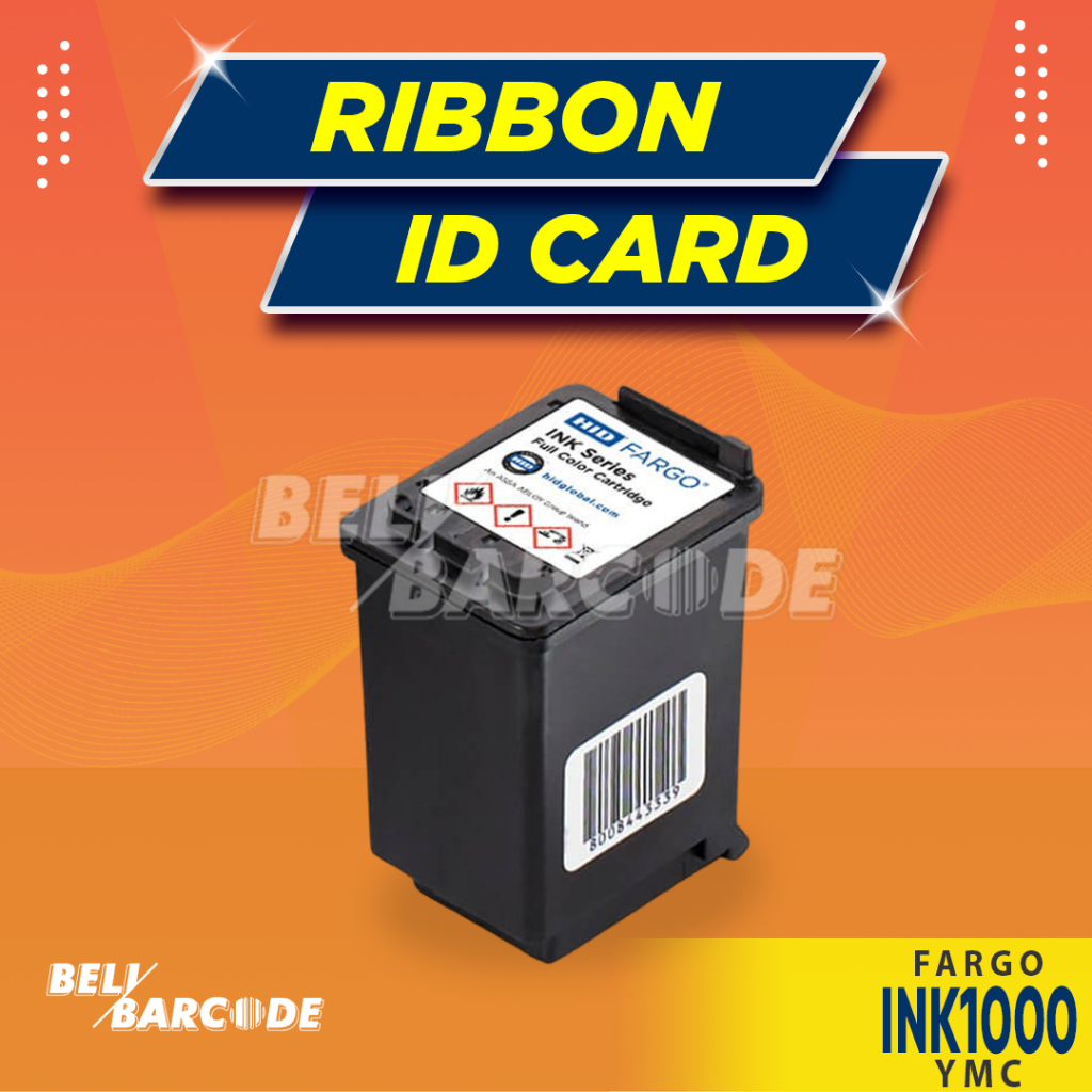 INK1000 Catridge Printer ID Card Tinta Color YMC 062100 Fargo HID