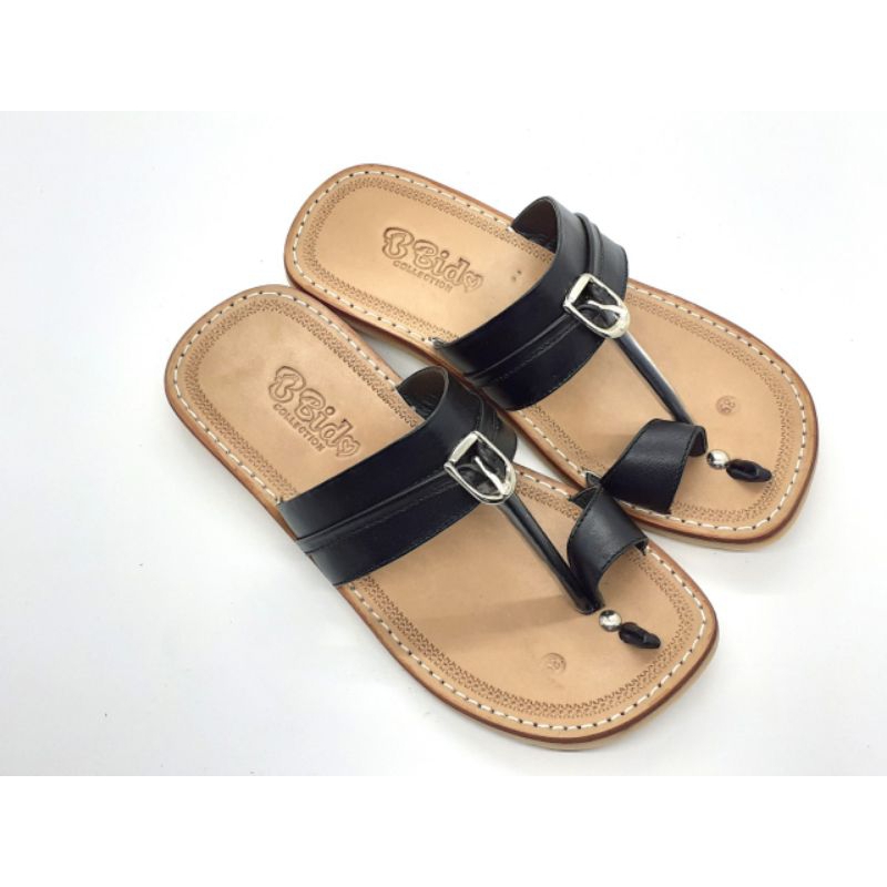 Sandal kulit tarumpah bido pria asli khas tasikmalaya model cincin
