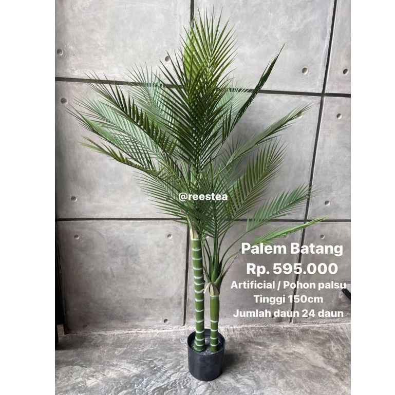 Pohon Palem Batang Tinggi 140cm / Pohon Hias Palsu / Palm Artificial plant